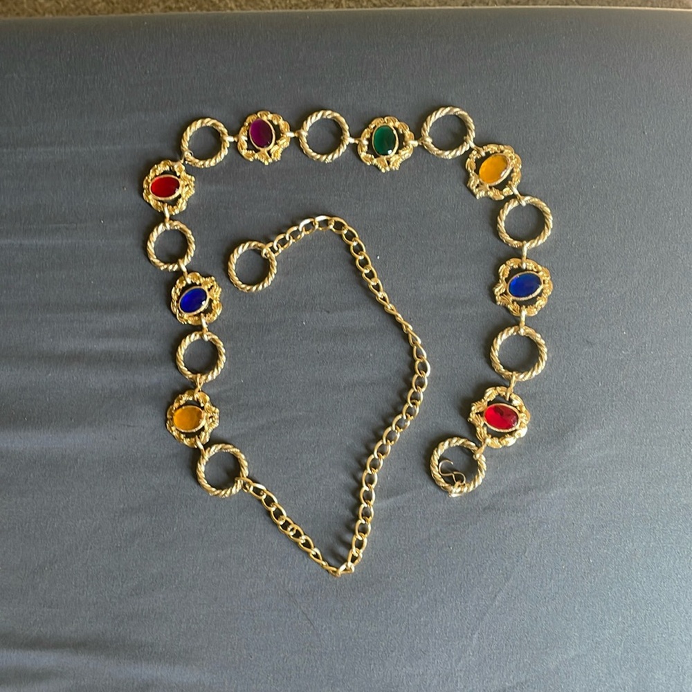 Vintage Jewel Chain Belt